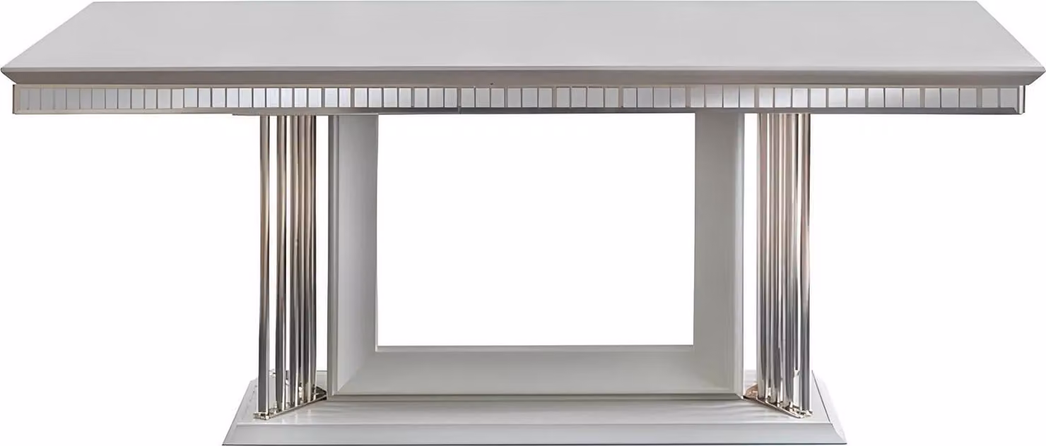 Exklusive Designer Esstisch Modern Möbel in Esszimmer Weiße Tisch