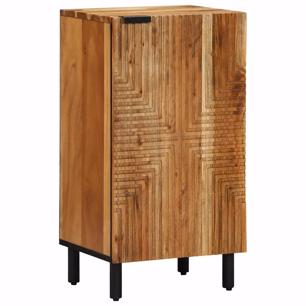 Credenza moderna vidaXL in legno di mango massello marrone L 40 cm, P 33 cm, H 75 cm