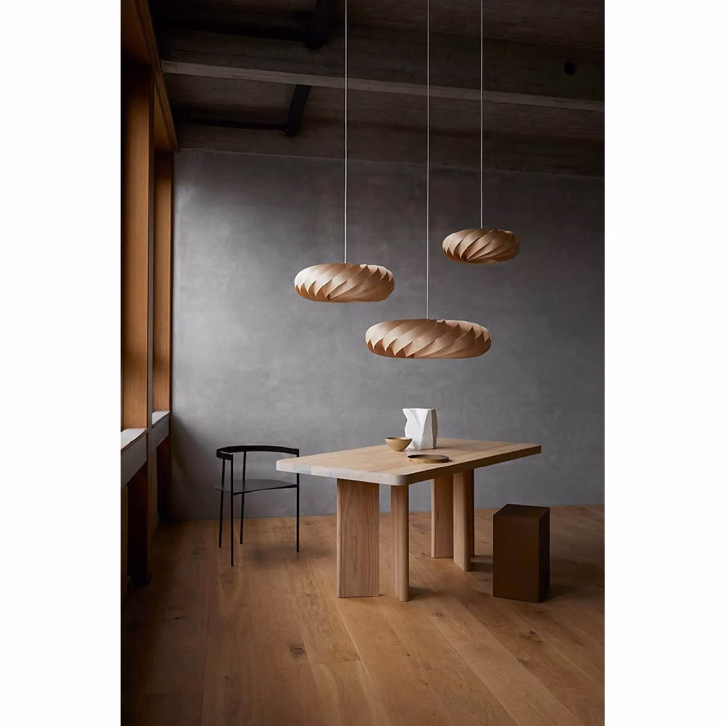 Tom Rossau Lampada a sospensione TR5, dimmerabile, Legno chiaro, Soggiorno / Sala da pranzo, Legno, Scandinavo, Lampada a sospensione