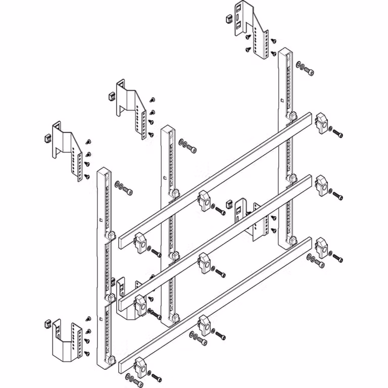Modulo barra collettrice ABN profondo 3FB/5RE 185 mm con CU 30x10 mm, a 3 poli, EBM 150 mm MTSC35963