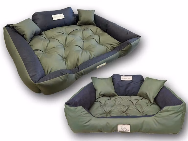 Letto grande per cani e gatti 145 x 115 verde - Kingdog