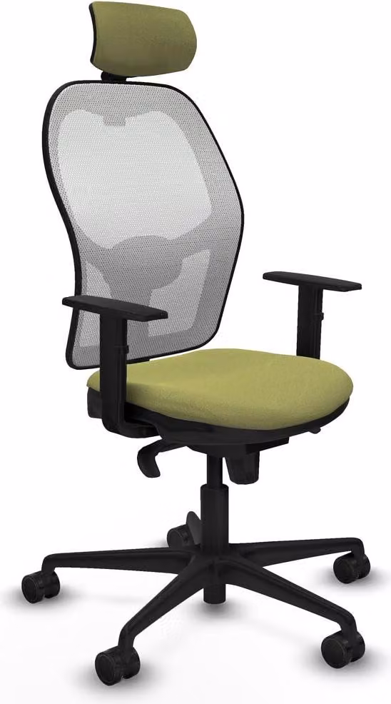 Sedia da ufficio con poggiatesta Piqueras y Crespo 1D036N2 verde