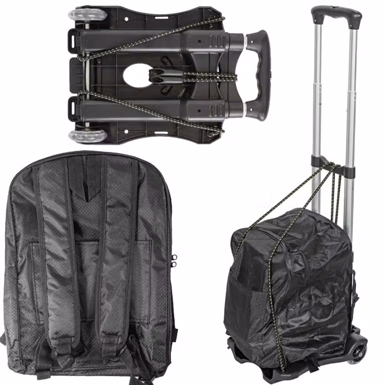 Carrello a piattaforma con borsa, pieghevole, 40 kg