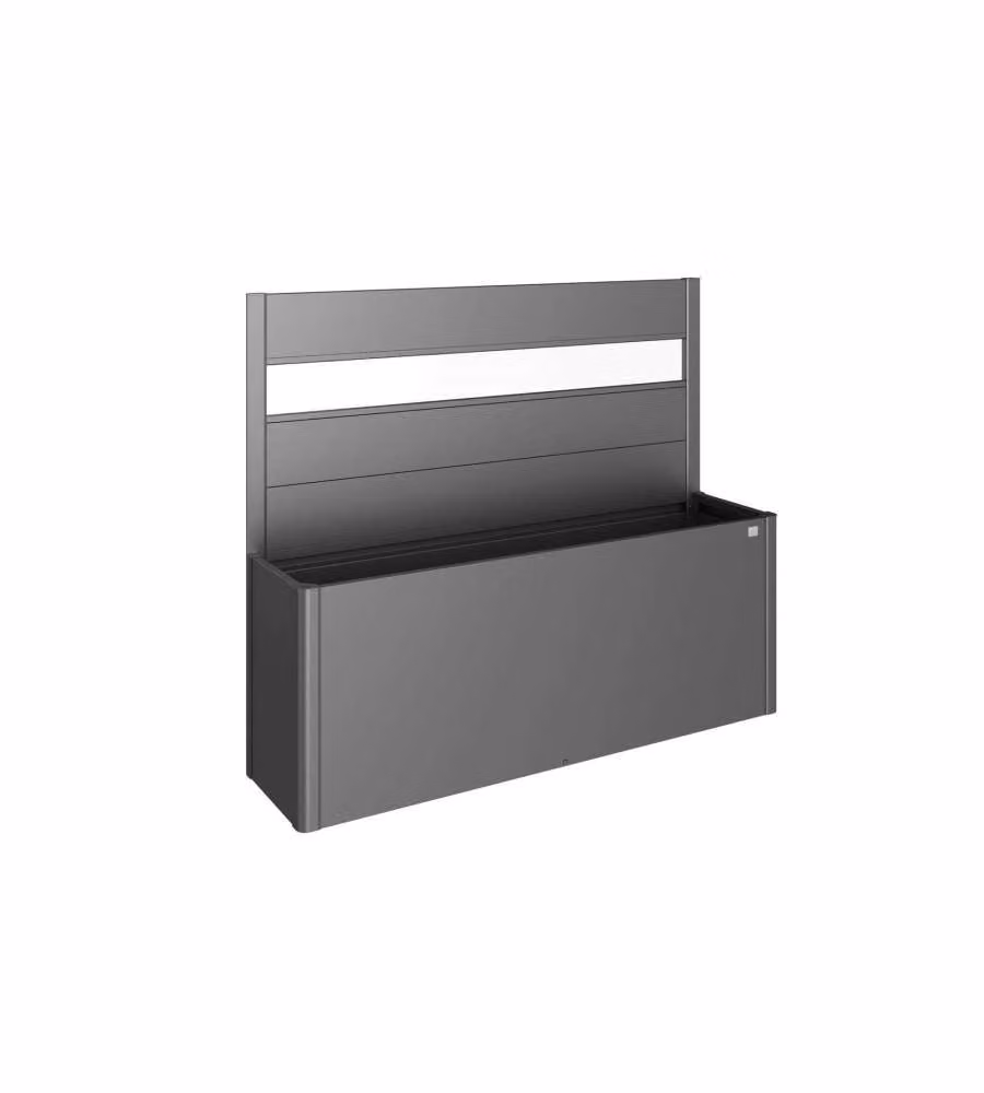 Biohort Schermo frangivista aiuole rialzate 400x91 cm grigio scuro