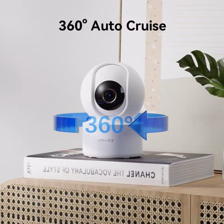 Babyphone con telecamera - Monitor per neonati - Telecamera interna - WiFi 6 - Rilevamento tramite intelligenza artificiale - Funzionamento senza fili - Risoluzione 3K - Visuale a 360°
