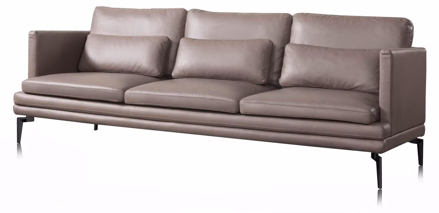 Sofa Dreisitzer Couch Polster Design Sitz Zimmer Möbel Moderne Leder 3er Sofas