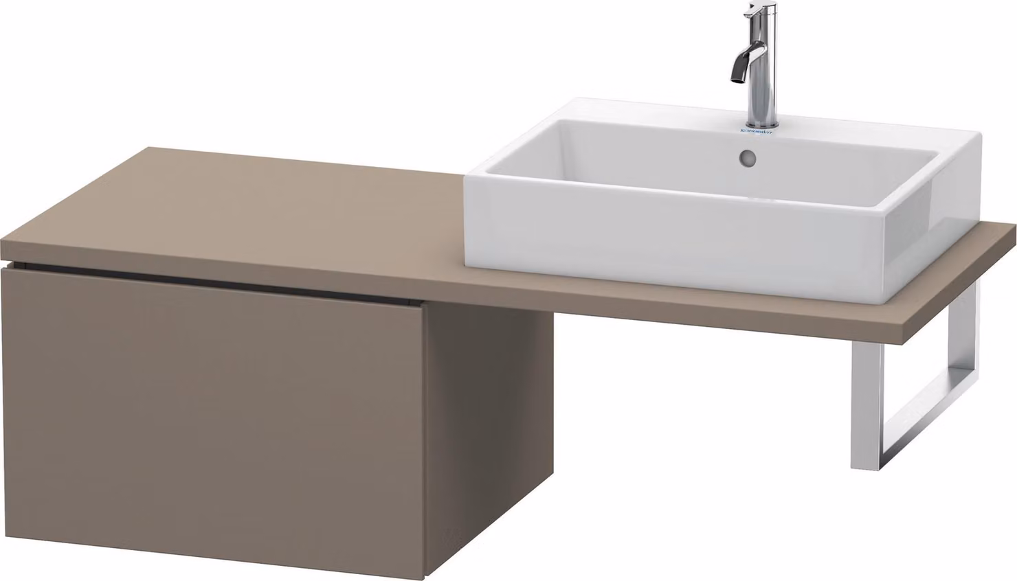 Duravit L-Cube Meuble bas pour console, 1 tiroir, 620x400x547mm, LC583309090, LC583309090