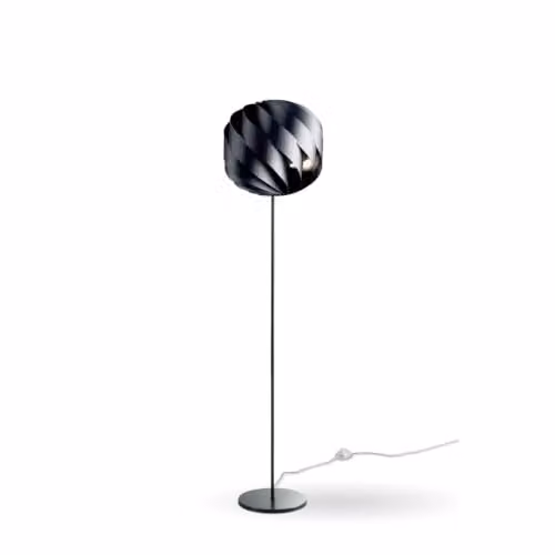Piantana Moderna Polilux ® Nero E Metallo 1 Luce E27