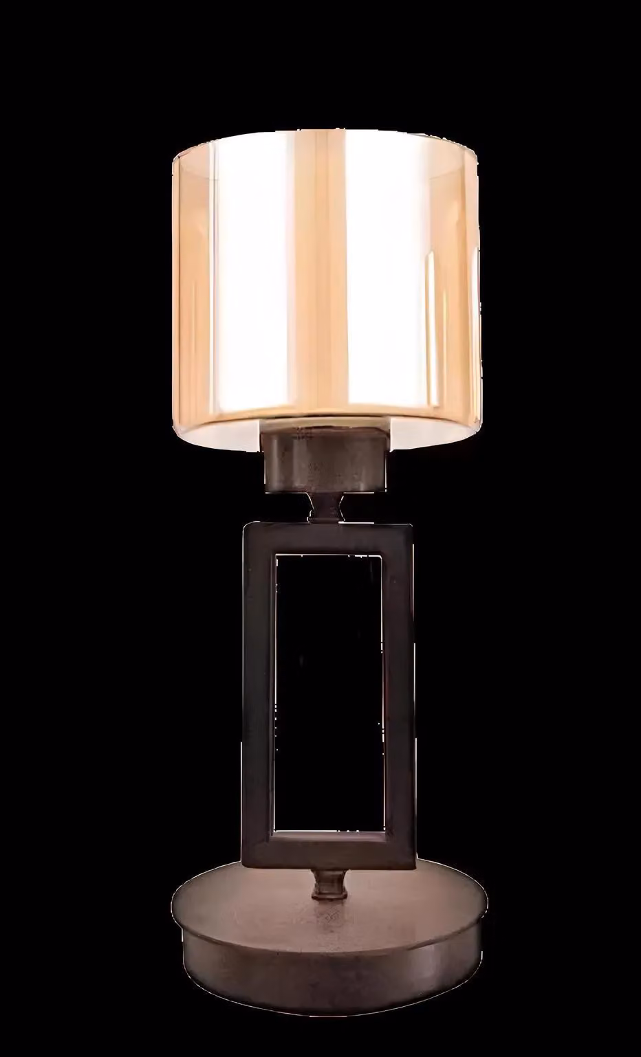 Tischlampe Tischleuchte Lampe Leuchten Glas Gold Lampen Tisch Schwarz