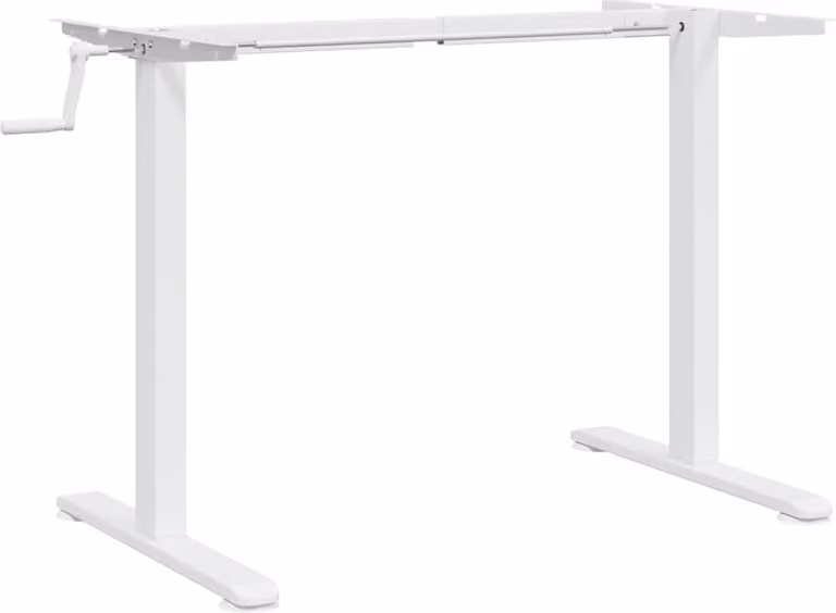 Telaio Scrivania in Piedi Bianco (94-135)x60x(70-114)cm Acciaio