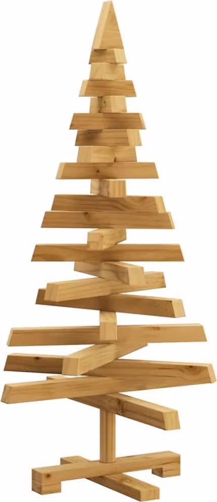 Alberi di Natale Marrone 90 cm Legno di pino massello