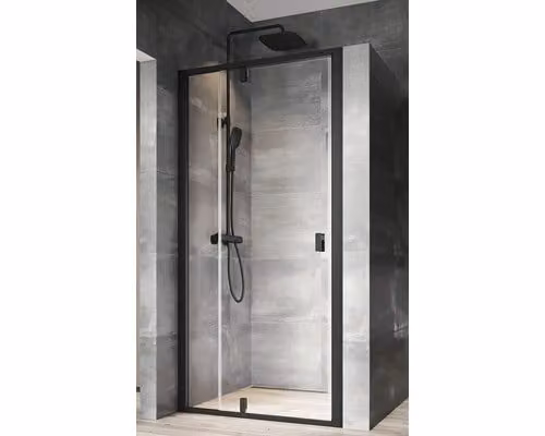 Porta doccia per nicchia RAVAK Nexty NDOP2-120 nero+trasparente 03OG0300Z1