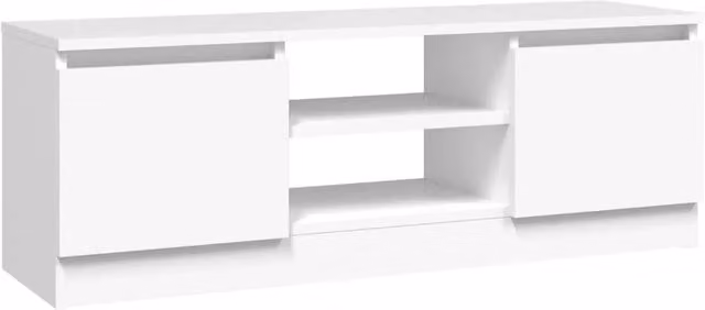 Mobile TV multimediale scaffale TV credenza mobile TV per sala da pranzo soggiorno camera da letto con anta 102 x 30 x 36 cm bianco 02_0026880