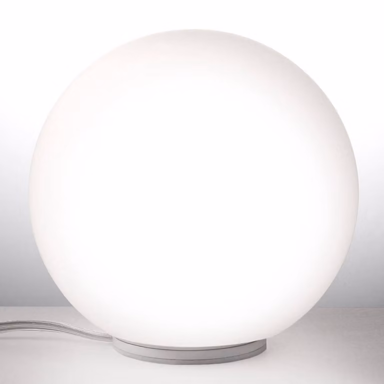 Artemide Lampada da tavolo di design Dioscuri, Bianco / Opale, Soggiorno / Sala da pranzo, Vetro, Design, Lampada da tavolo