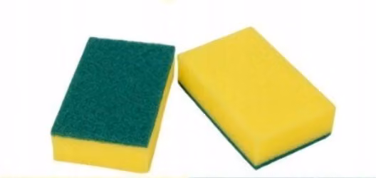 Spugna per lavare i piatti Spugna da cucina Giallo Verde 10X7X3 cm