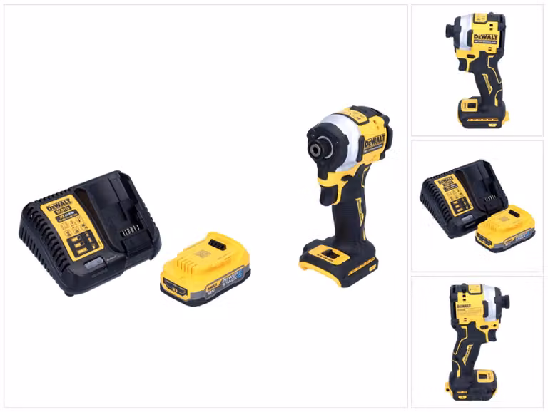 Avvitatore a impulsi a batteria DeWalt DCF 850 E1 18 V 205 Nm 1/4" brushless + 1x batteria ricaricabile 1,7 Ah + caricatore