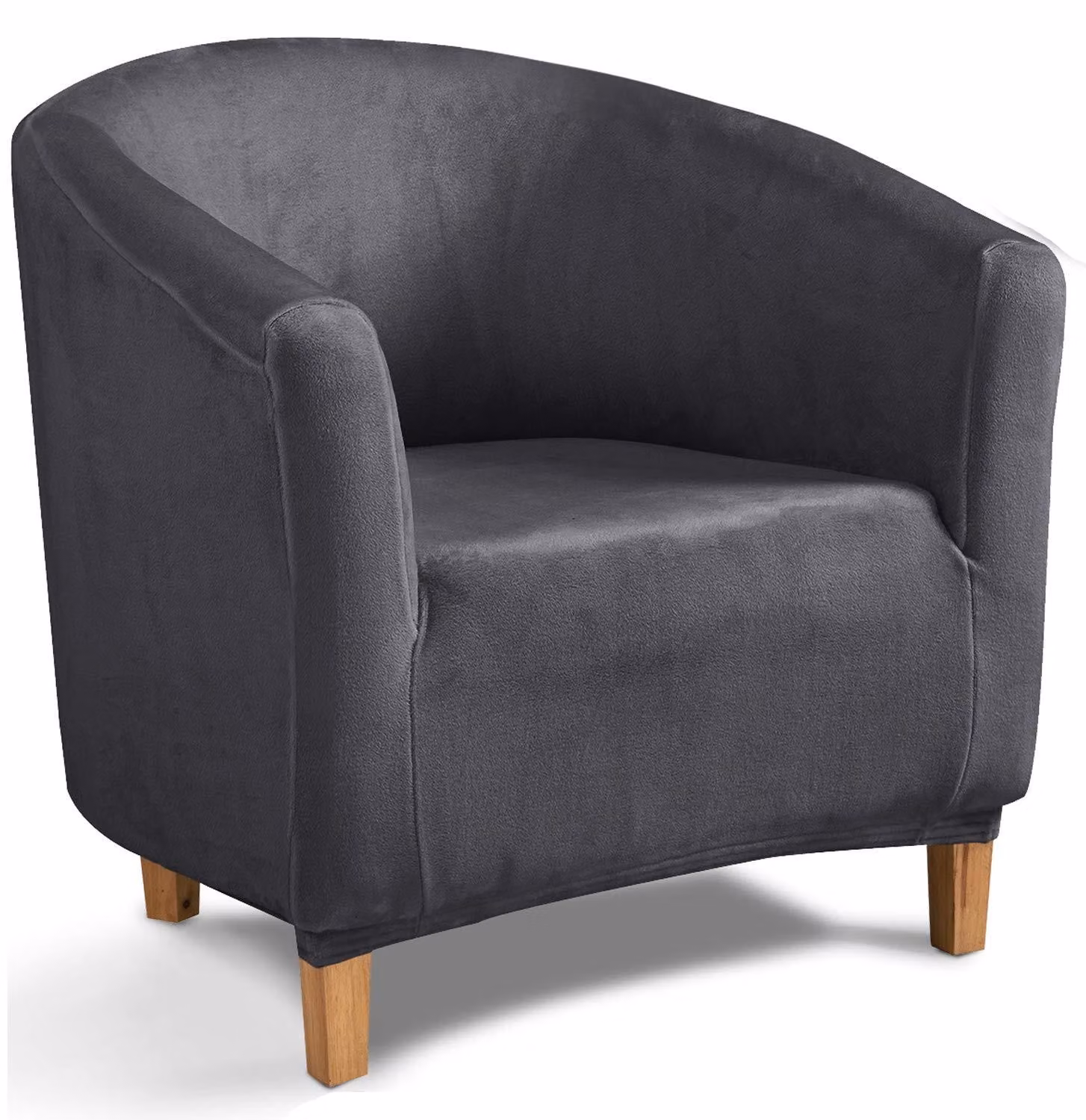Solidchoice - Copertura in pile per poltrona a secchio, colore grigio