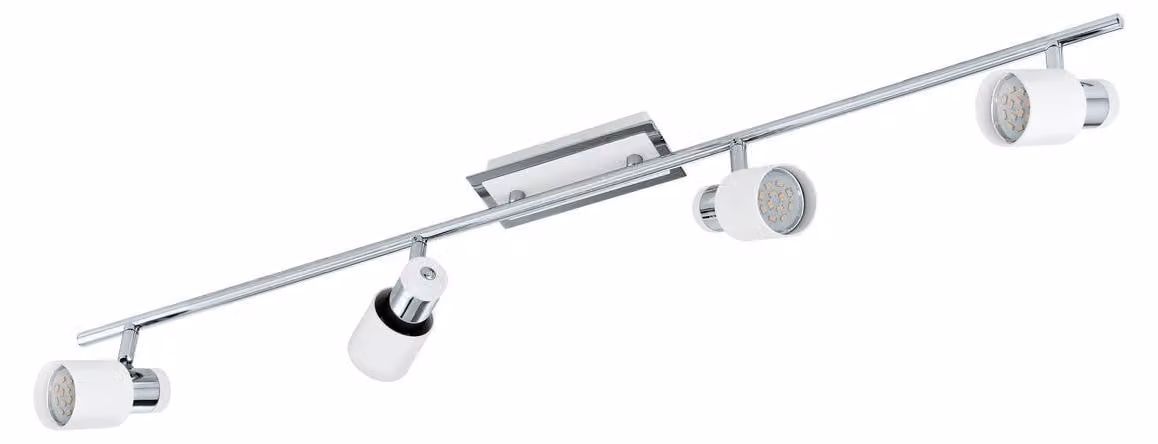 Potente apparecchio LED da soffitto Davida con quattro spot