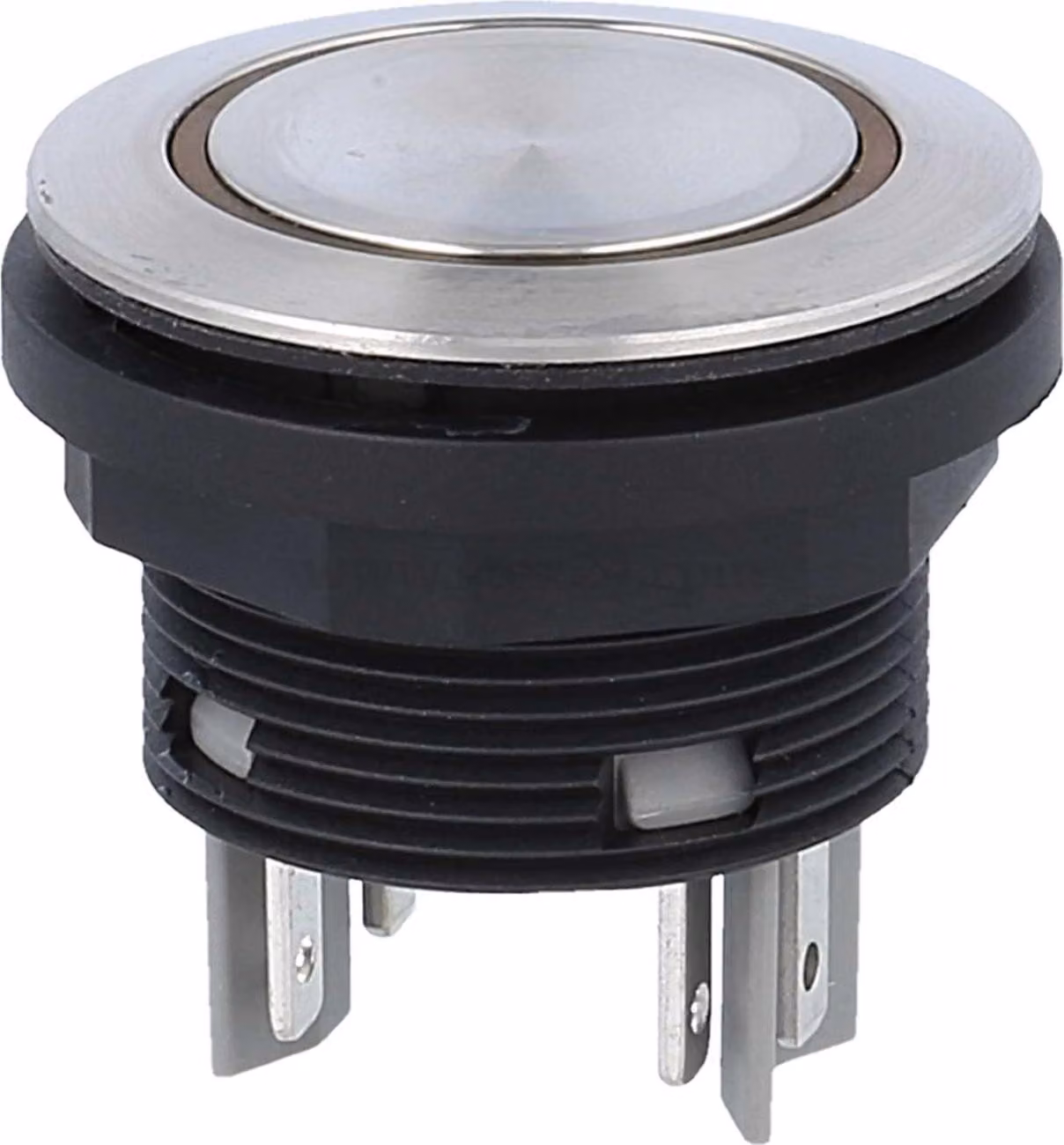 Georg Schlegel Pulsante con illuminazione ad anello, 1Ö + 1S illuminabile, rotondo, connettore piatto SHORTRON 2,8 mm x 0,8 mm - 1 pezzo