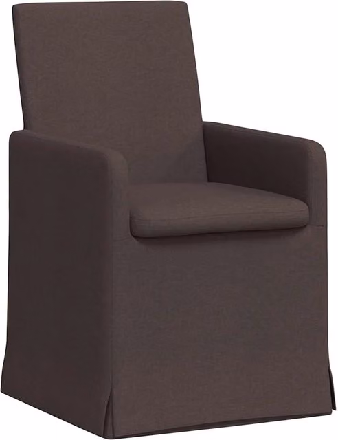 Sedie da pranzo 2 pz | Sedie da cucina Marrone scuro 57 x 67 x 95 cm Tessuto