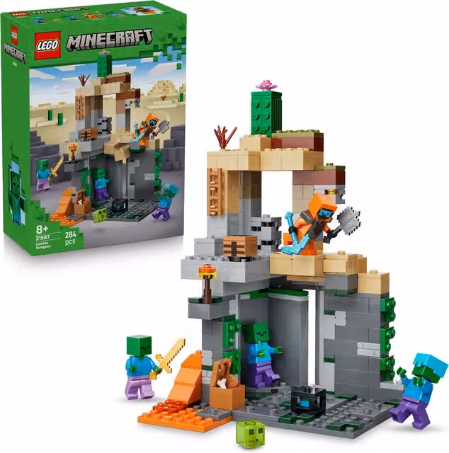 Lego Minecraft Zombie Dungeon Set Multicolore