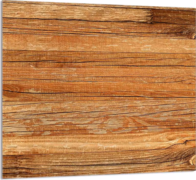 GLASPLATTE FÜR KÜCHE 65x60 Holz