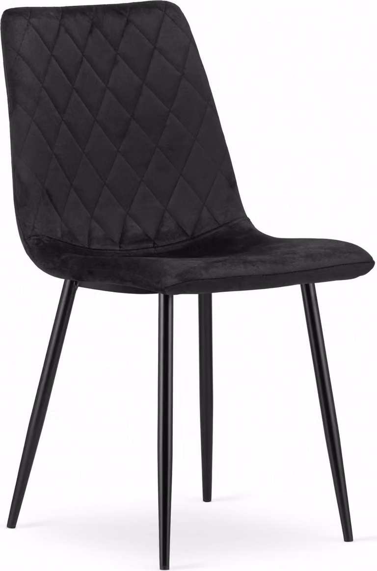 Sedia TURIN - velluto nero x 1