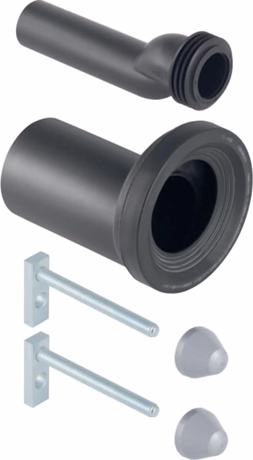 Geberit PE Anschlussgarniturfür Wand-WC, etagiert 25mm d= 90mm