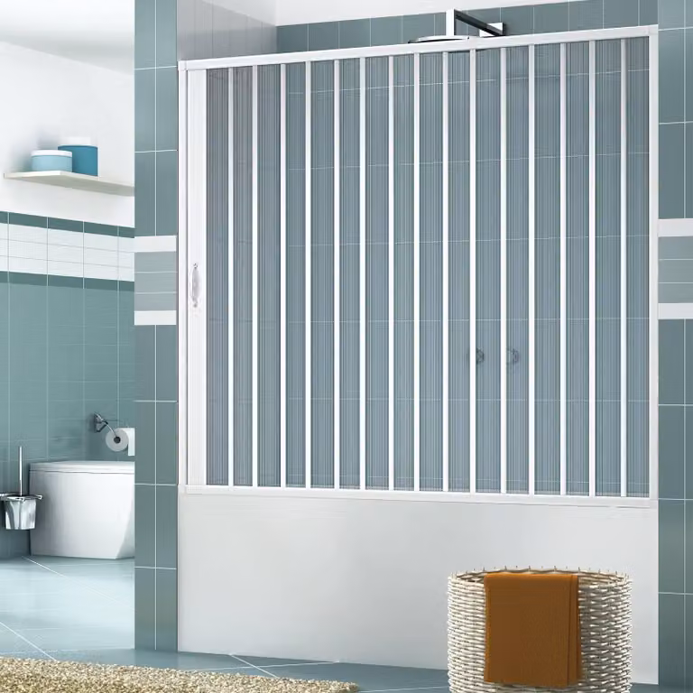 Box sopravasca Astra 160 cm in PVC a soffietto laterale — 1 anta, Italy