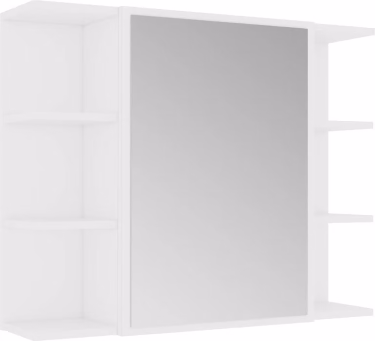 Armadio da Bagno Bianco 80x20,5x64 cm in Legno Multistrato
