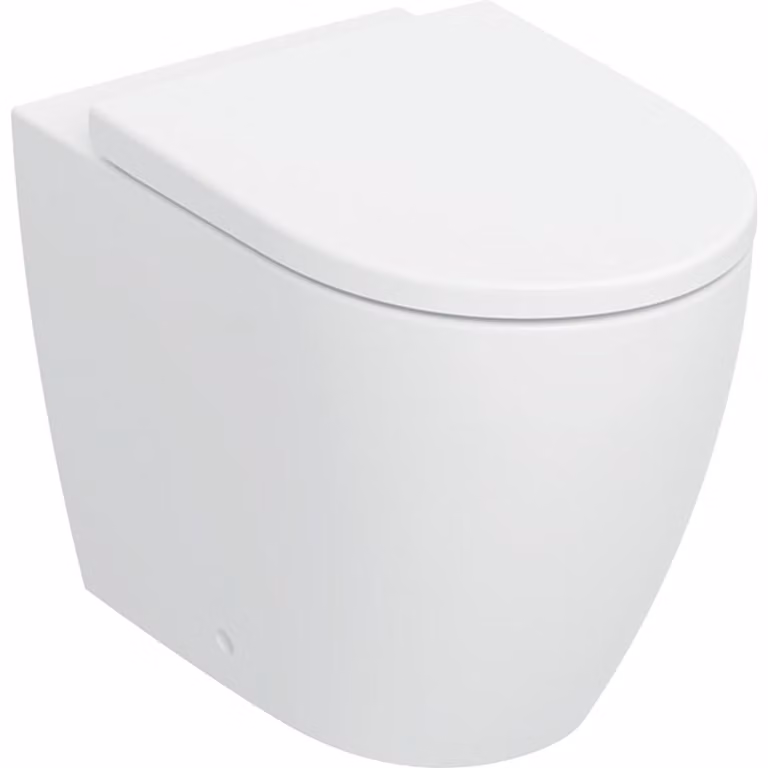 Geberit iCon Ensemble WC sur pied, à fond creux, à fleur de mur, design céramique fermé, TurboFlush, siège de WC inclus, 503.080.00.1, 503.080.00.1