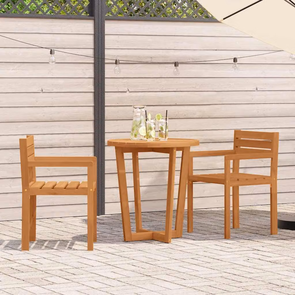 Maison Exclusive - Set da pranzo da giardino in 3 pezzi in legno massello di acacia