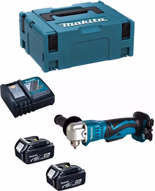 Trapano Angolare MAKITA DDA350RMJ (2 x 4,0 Ah + DC18RC + MAKPAC 2)