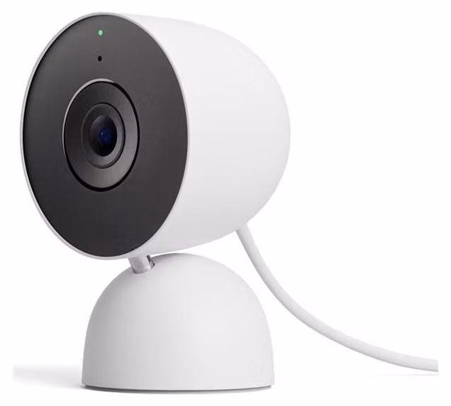 Google Nest Cam (3ª generazione) - Telecamera di sicurezza per interni - Connessione di rete - Colore (giorno e notte) - 3,7 MP - 2560 x 1440 - 2K - Audio - Wi-Fi - H.264, H.265