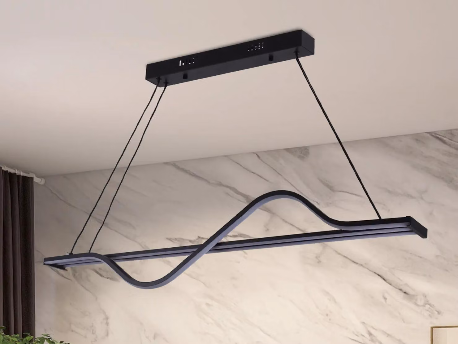 Lampada a sospensione a LED con telecomando, 70W - J4351/B