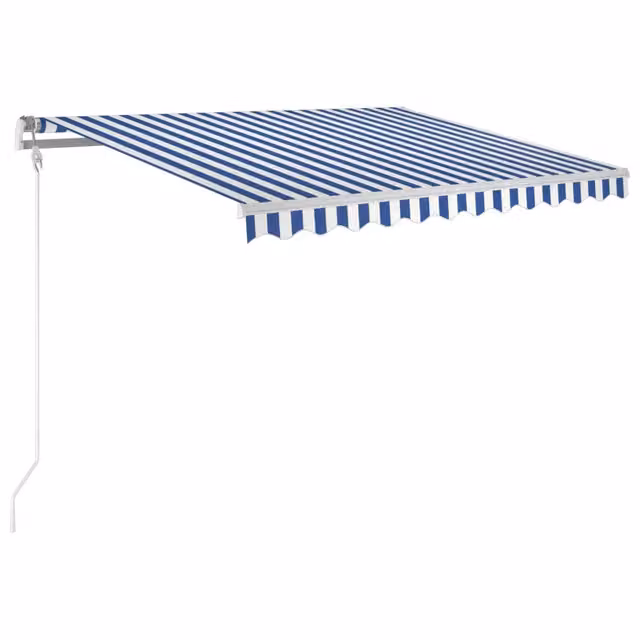 Tenda da Sole | Tenda parasole Retrattile Automatica 300x250 cm Blu e Bianca