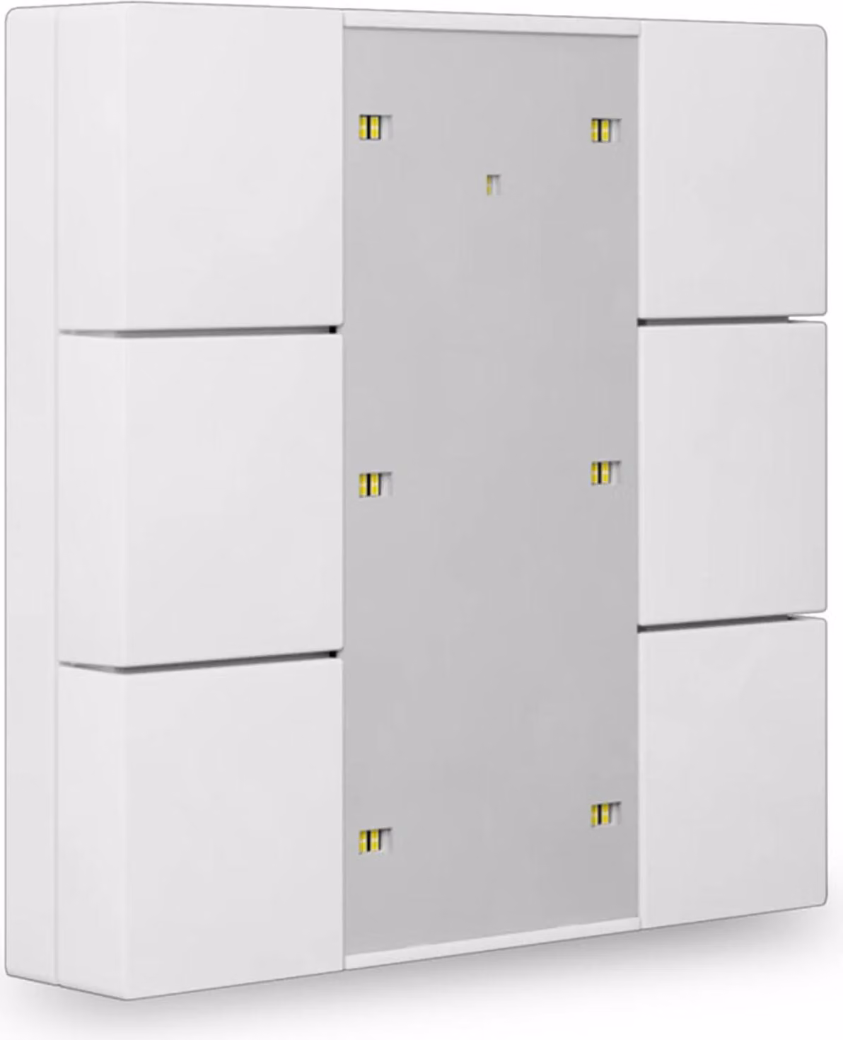 MDT Pulsante Plus 55 6 volte, bianco puro opaco, 1 pz.