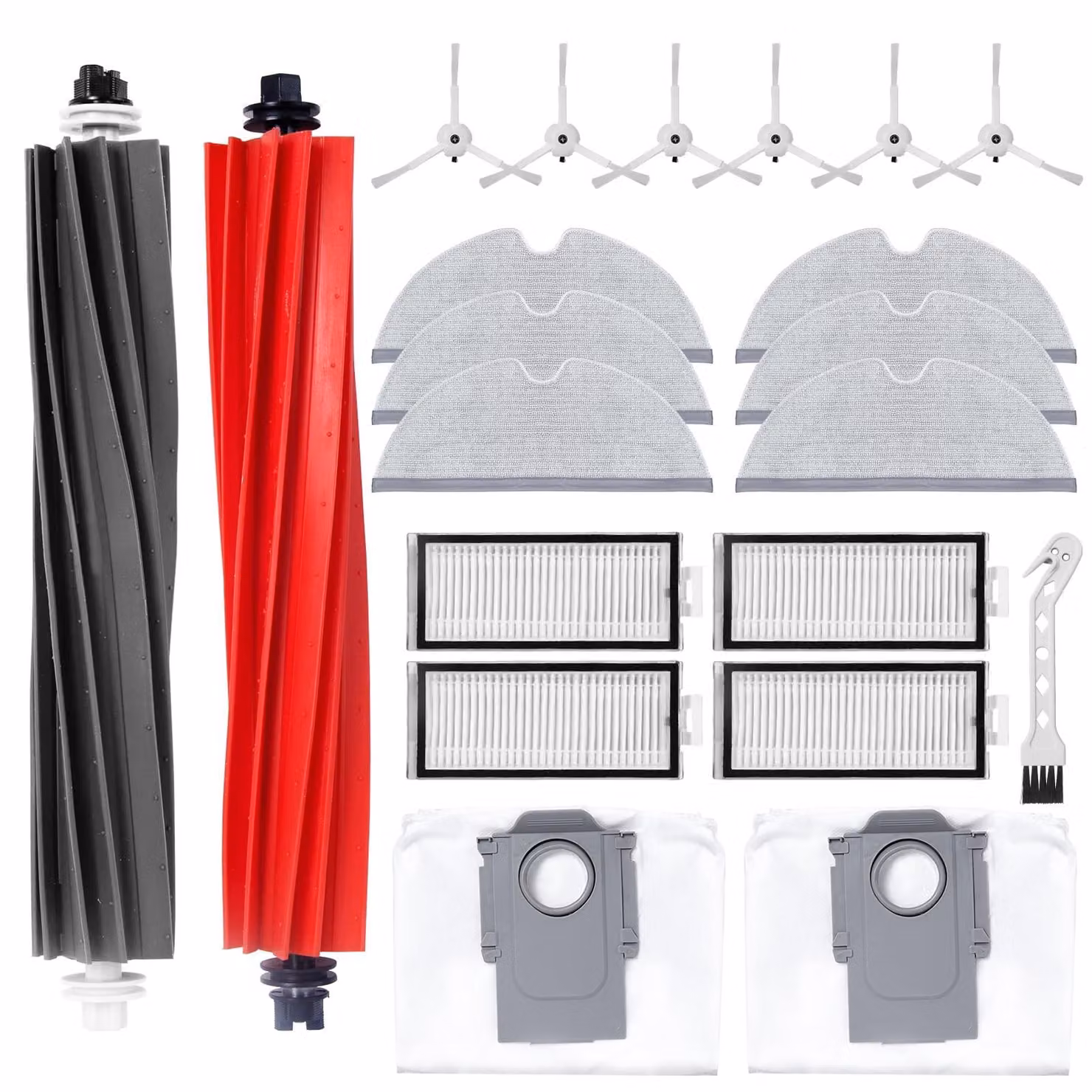 Solidchoice - Kit di accessori per aspirapolvere robot, completo di spazzole e filtri