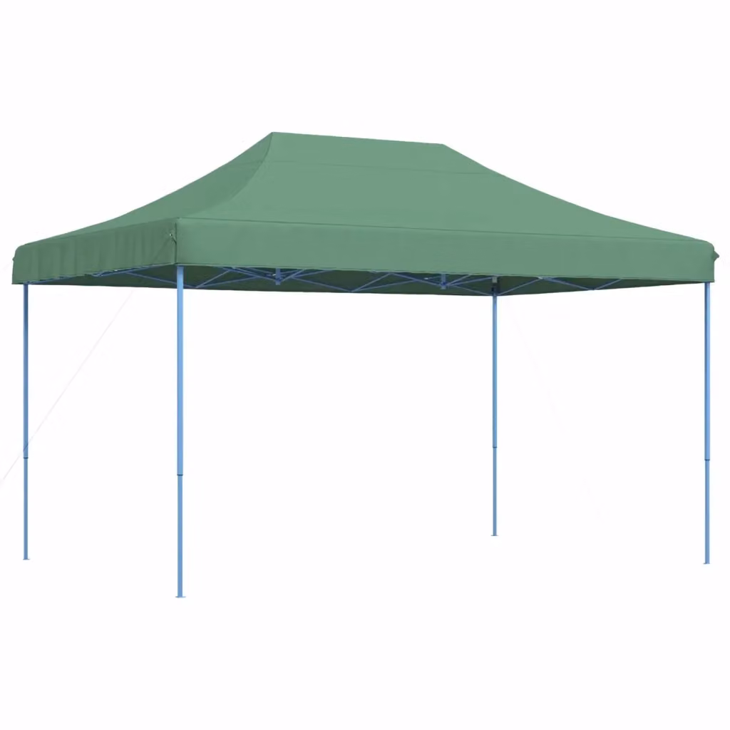 Tenda da festa verde e bianca in tessuto Oxford per giardino e terrazza L: 440 cm, P: 292 cm, H: 315 cm – 2