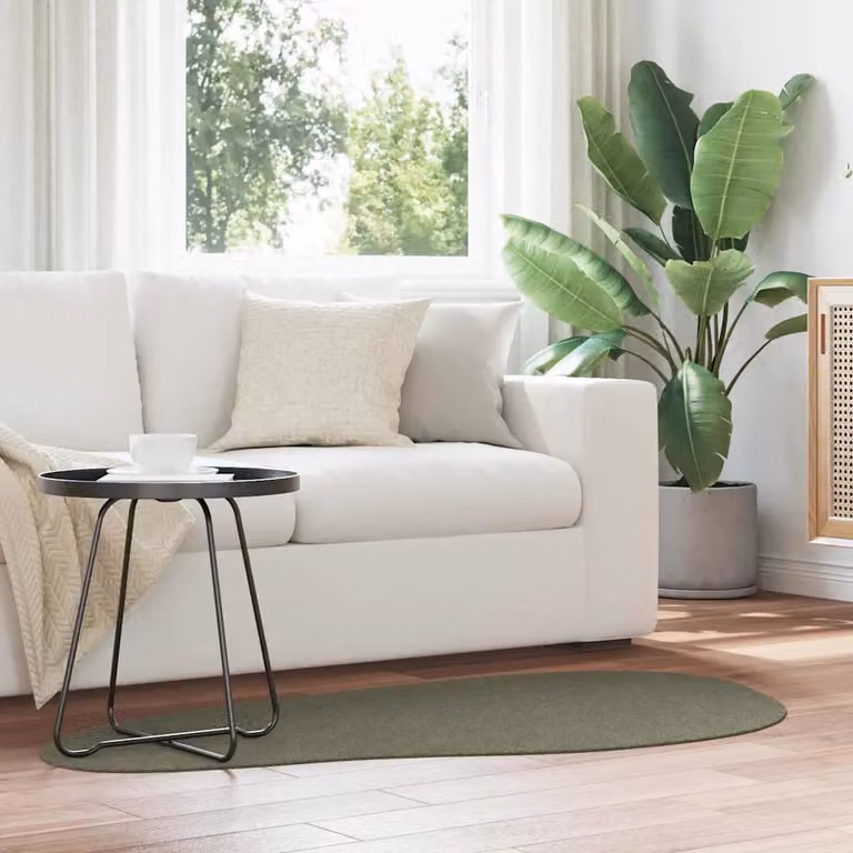 Tappeto moderno vidaXL HUARTE verde foresta in poliestere, L 80 cm x P 150 cm