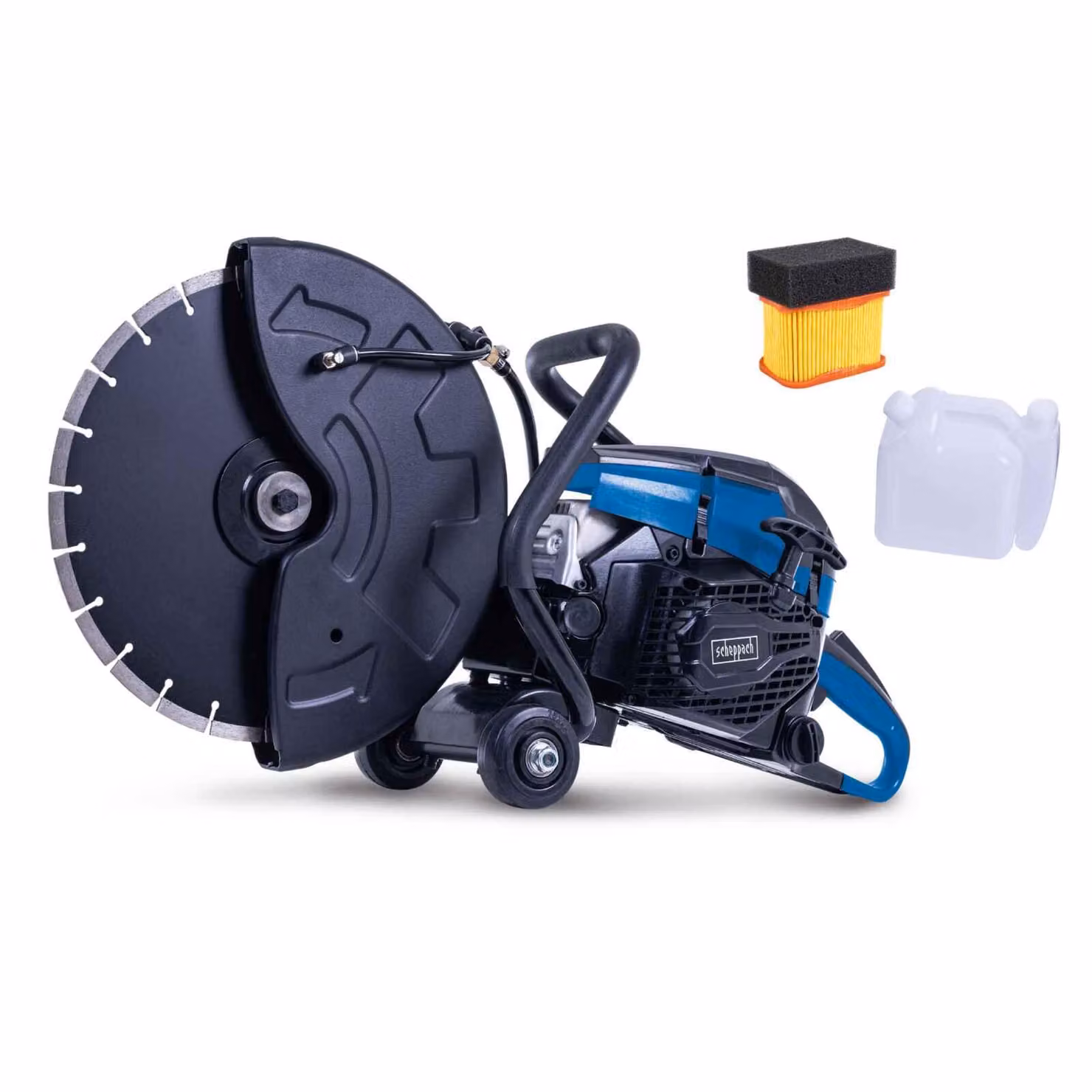 Scheppach PTS400 Tagliatrice a benzina Segatrice per calcestruzzo 2900 W O350 mm 3,95 CV EasyStart