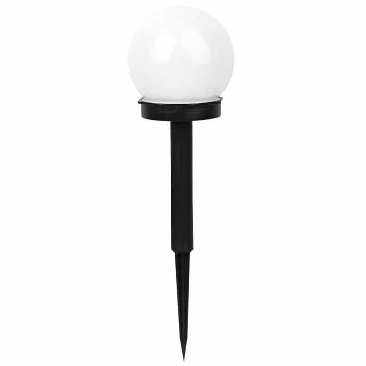 Lampada solare da giardino LED globo bianco 34x10 cm