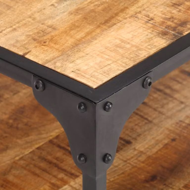 vidaXL Tavolino 60x60x35 cm in legno massiccio di mango