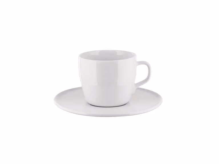 Itsumo Tazza da Tè con piattino - Bianco