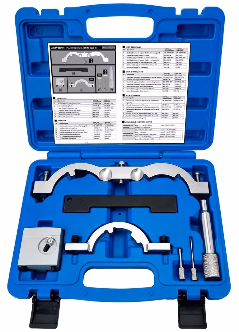 Set di strumenti per la regolazione della fasatura per motori Chevrolet, Opel e Vauxhall