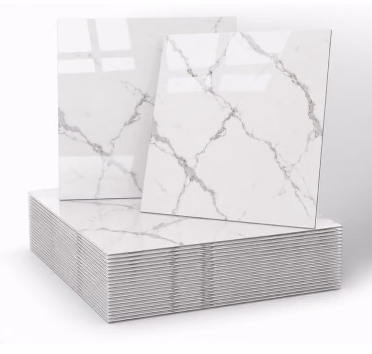 Adesivi per piastrelle, 30x30 cm, 20 pezzi, in PET, impermeabili, effetto marmo