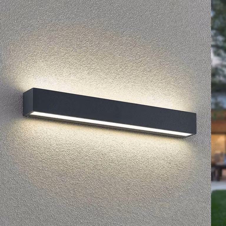 Applique da esterni a LED Lengo Arcchio, Nero, Alluminio, Moderno, Applique LED da esterni
