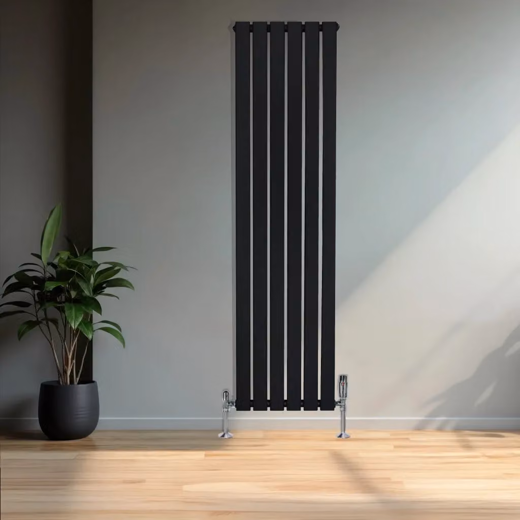 Radiatore Verticale in Acciaio Monster Group BV Nero H: 160 cm, L: 42 cm – 2