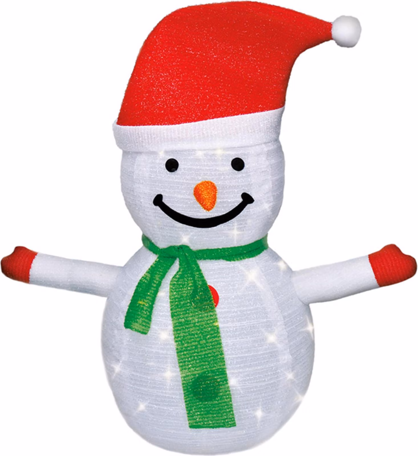 Pupazzo di neve da esterno Solight LED 40LED, bianco caldo, IP44, altezza 70cm, 3x AA, timer