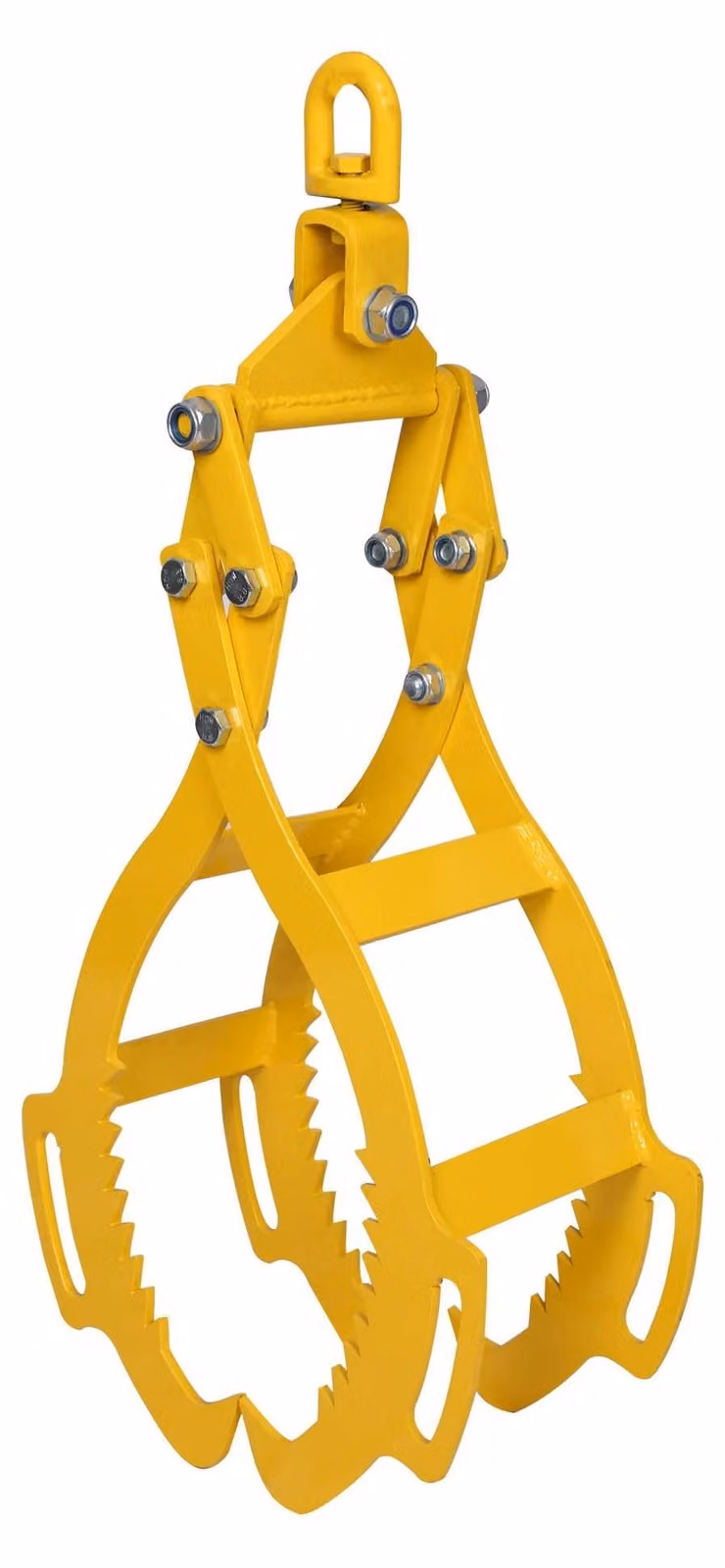 Pinza per tronchi, capacità di apertura di 620 mm, portata di 1200 kg, con 4 spine